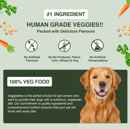 VeggieBites 100% Veg Dog Food For Puppies